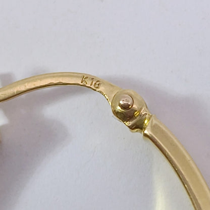 18金 K18 中空デザインピアス 3.28ｇ  Z1952