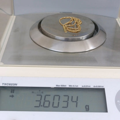 18金 K18 男女兼用 造幣局 2連ヴェネチアンネックレス 3.6ｇ 40.5㎝ Z2609
