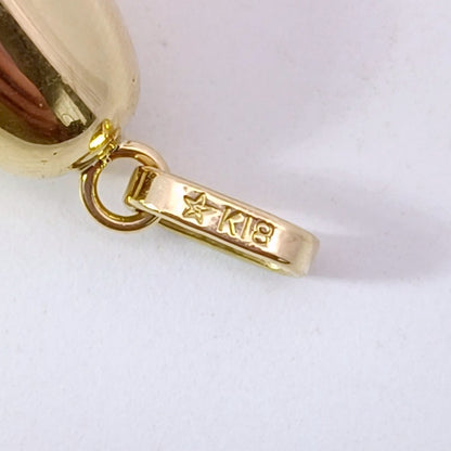 18金 K18 男女兼用 田中貴金属 ベル ネックレストップ 1.3ｇ Z1881