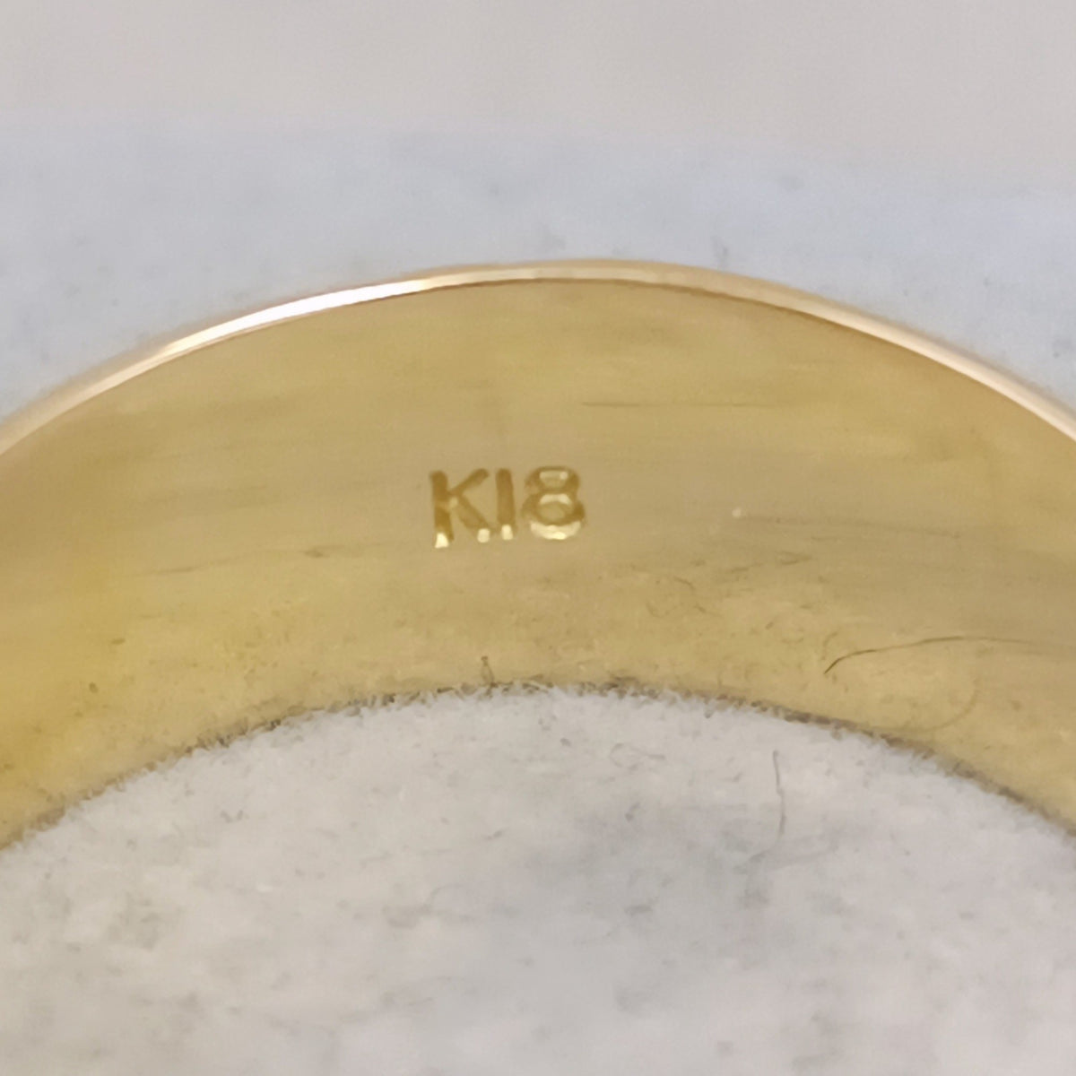 18金 K18 男女兼用 ひまわり 彫金リング 5.56ｇ 16号 Z2945