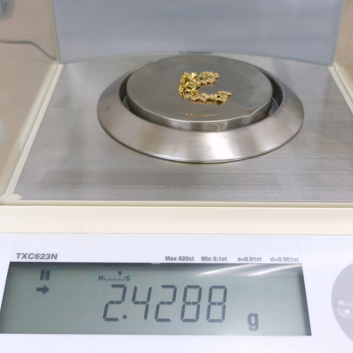 18金 K18 男女兼用 デザインブレス 2.42ｇ 18㎝ Z3073