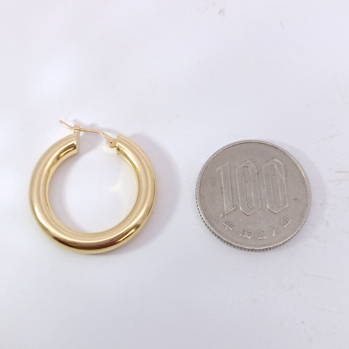 18金 K18 フープピアス 2.65ｇ Z2166
