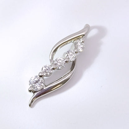 Pt900 プラチナ 男女兼用 ダイヤ0.3ct  ネックレストップ 1.36ｇ Z2931