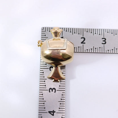 18金 K18 男女兼用 打ち出の小槌 ネックレストップorキーホルダー 2.34ｇ Z2762