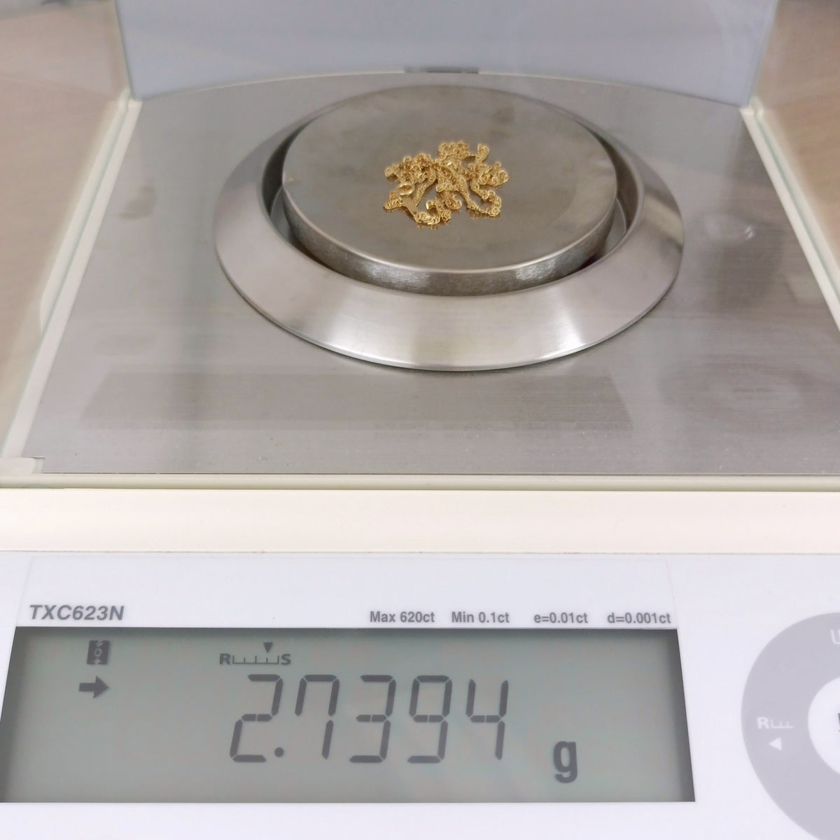 18金 K18 男女兼用 スクリューネックレス 2.73ｇ 40.5㎝ Z1860