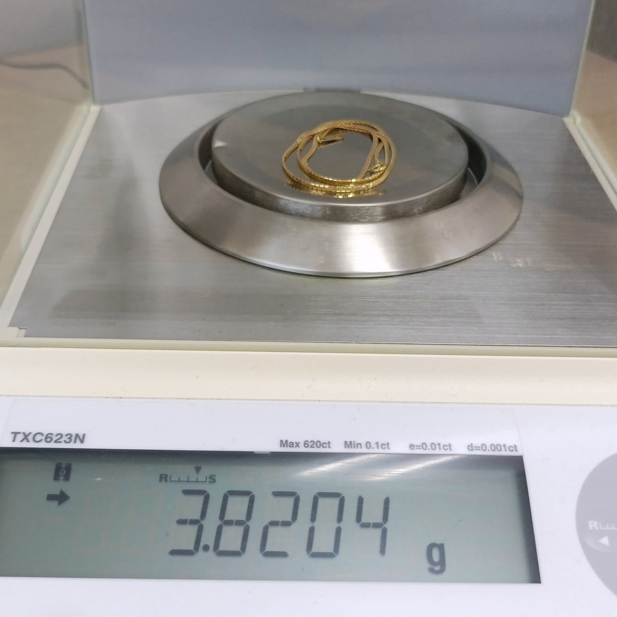18金 K18 男女兼用 造幣局 鏡面ネックレス 3.82ｇ 40㎝ Z2450