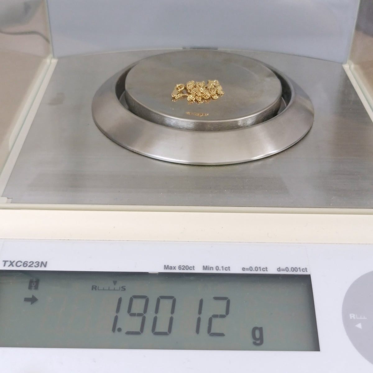 18金 K18 男女兼用 スクリューネックレス 1.9ｇ 40㎝ Z2495