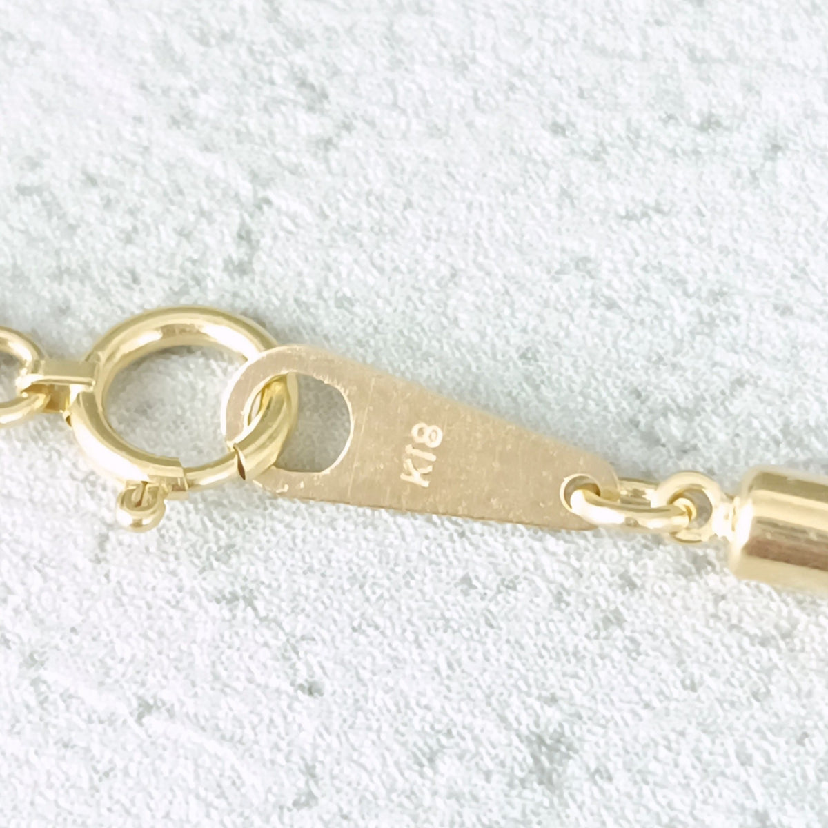 18金 K18 男女兼用 4連シリンダーネックレス 8.99ｇ 50.5㎝ Z1911