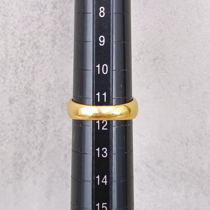 24金 K24 男女兼用 艶消し&鏡面 彫金リング 7.56ｇ 11～12号 Z2599