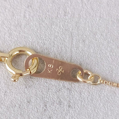 18金 K18 男女兼用 ジュエリーマキ ヴェネチアンネックレス 1.27ｇ 40㎝ Z2702