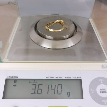 18金 K18 男女兼用 イタリー ヘリボーンネックレス 3.61ｇ 42㎝ Z1826