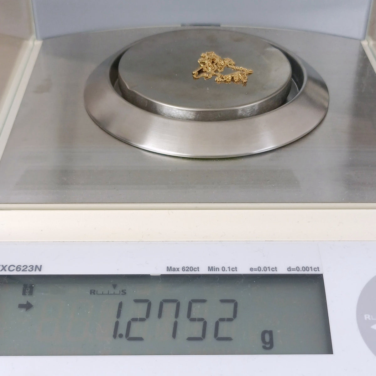 18金 K18 男女兼用 ジュエリーマキ スクリューネックレス 1.27ｇ 40㎝ Z2072