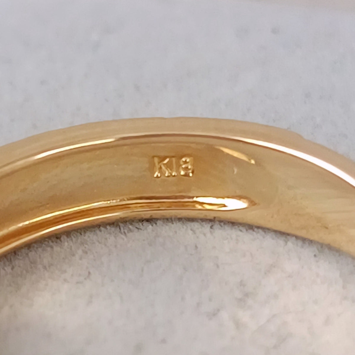 18金 K18 男女兼用 スタッズ リング 3.1ｇ 12～13号 Z2390