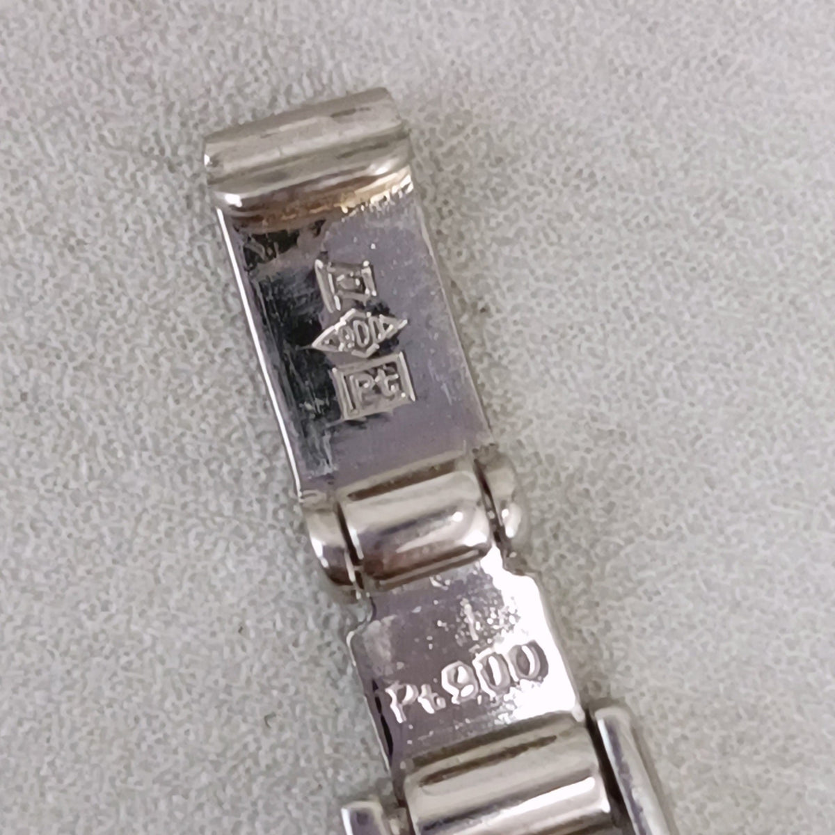 Pt900 プラチナ 造幣局 8面トリプル 喜平ブレス 20.71ｇ 18㎝ Z2755