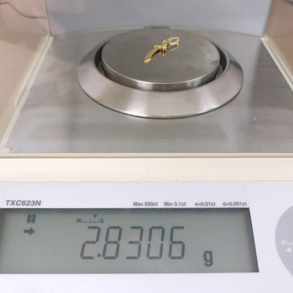 18金 K18 男女兼用 ウノアエレ サーベルデザインネックレストップ 2.83ｇ Z2912