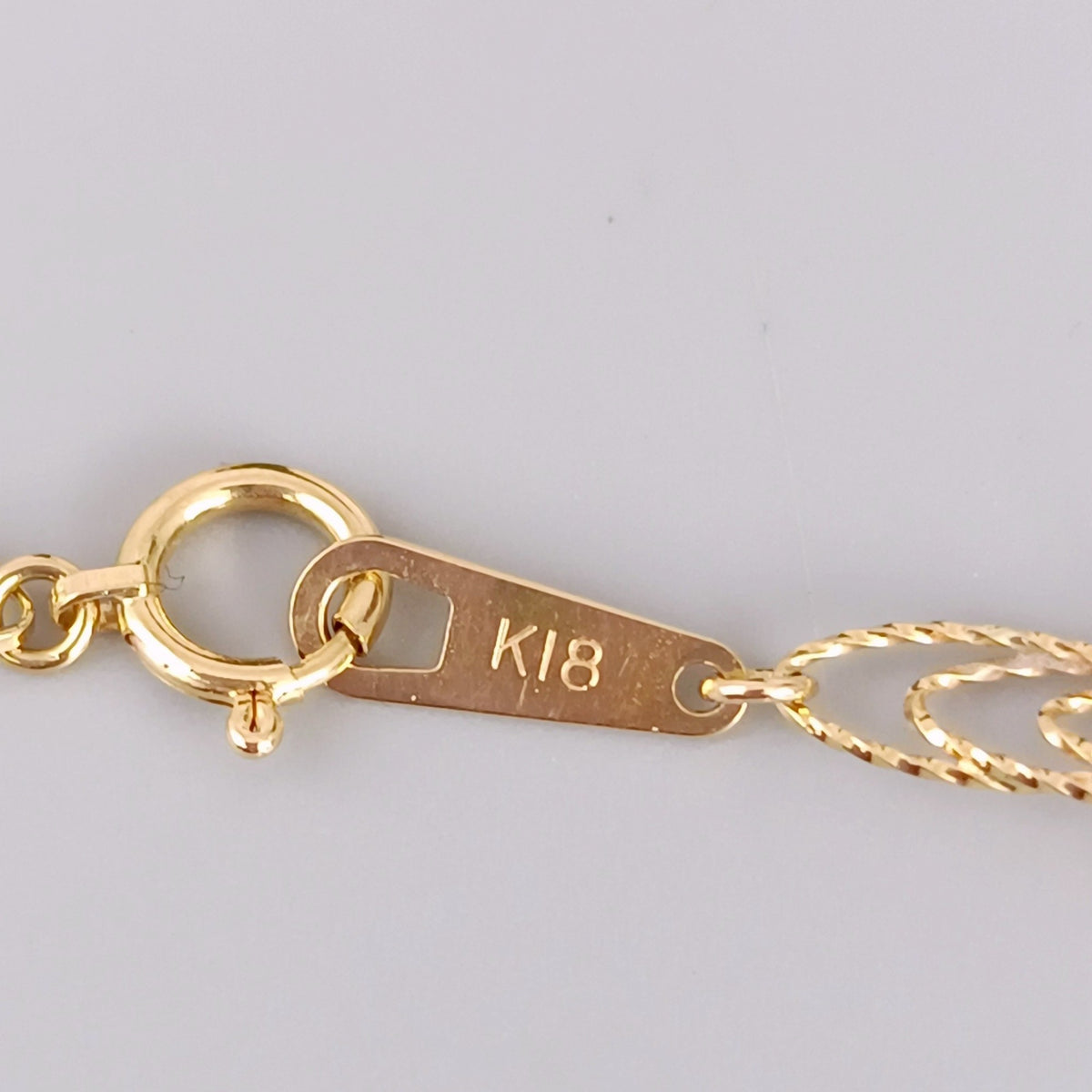 18金 K18 男女兼用 デザインネックレス 6.67ｇ 41㎝ Z1838