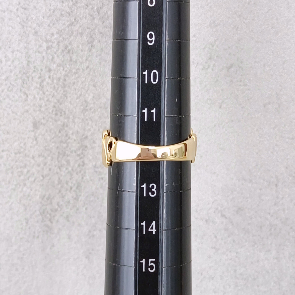 18金 K18 男女兼用 造幣局 田中貴金属 艶消し&鏡面 リング 3.54ｇ 12号 Z2413