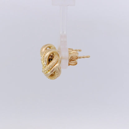 18金 K18 デザイン中空ピアス 2.56ｇ Z2161