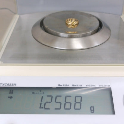 18金 K18 男女兼用 フェザーリング 1.25ｇ 14号　Z2355