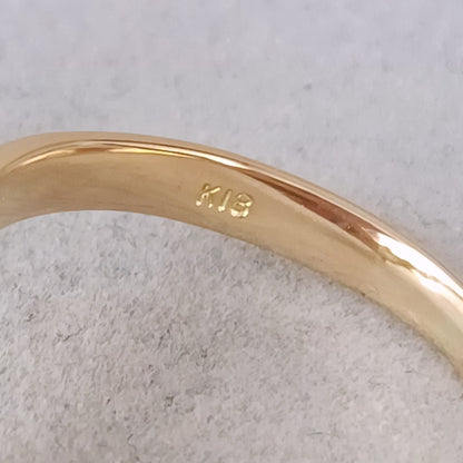 18金 K18 ダイヤ0.42ct デザインリング 2.76ｇ  11号 Z2957