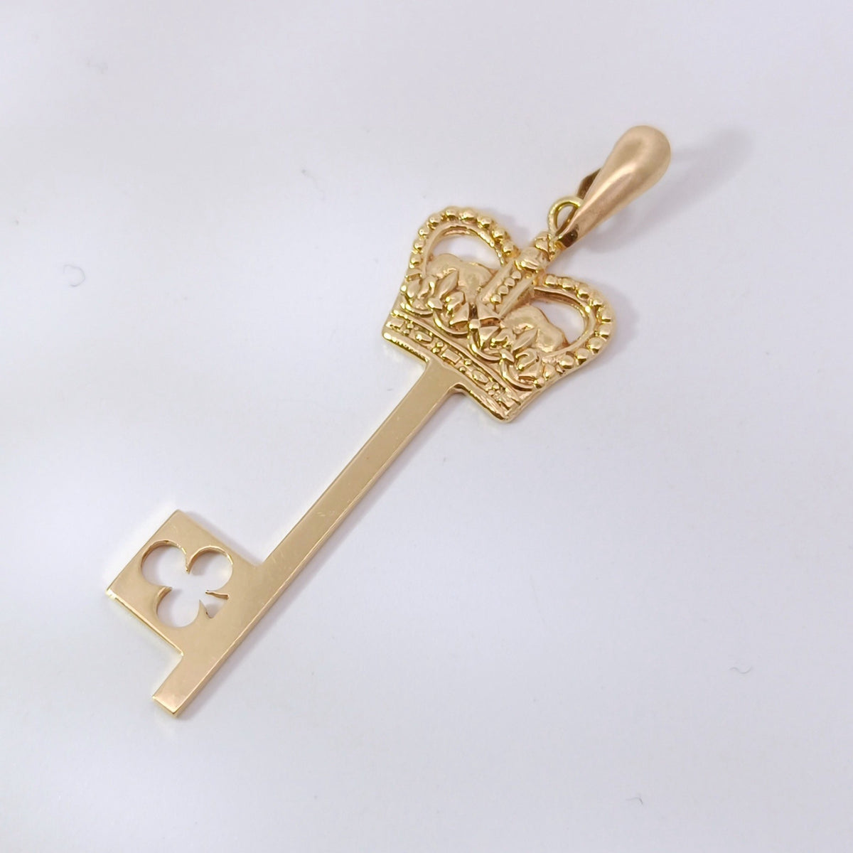 18金 K18 男女兼用 鍵 キーネックレストップ 1.63ｇ Z2577