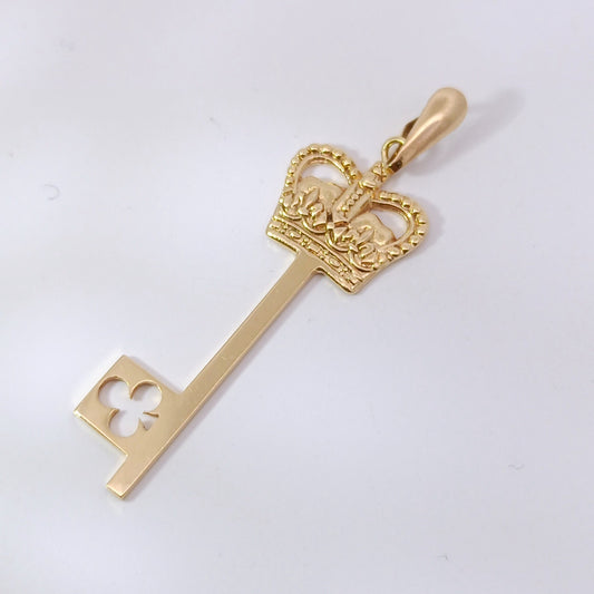18金 K18 男女兼用 鍵 キーネックレストップ 1.63ｇ Z2577