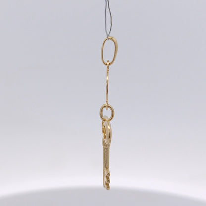 18金 K18 男女兼用 ウノアエレ 鍵 デザインネックレストップ 1.6ｇ Z3027