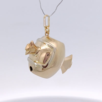 18金 K18 男女兼用 打ち出の小槌 ネックレストップorキーホルダー 2.34ｇ Z2762
