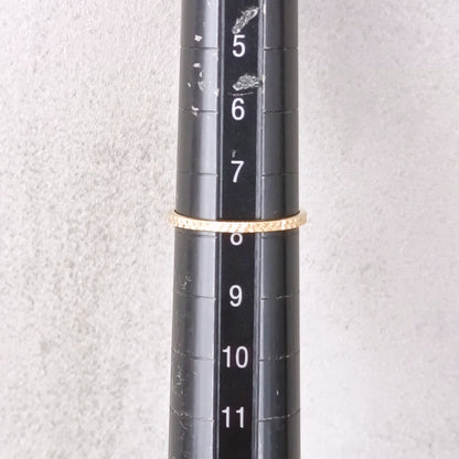 18金 K18 男女兼用 デザインリング 0.88ｇ 8号 Z2388