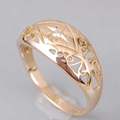 18金 K18 男女兼用 造幣局 デザインリング 2.61ｇ 13号 Z2976