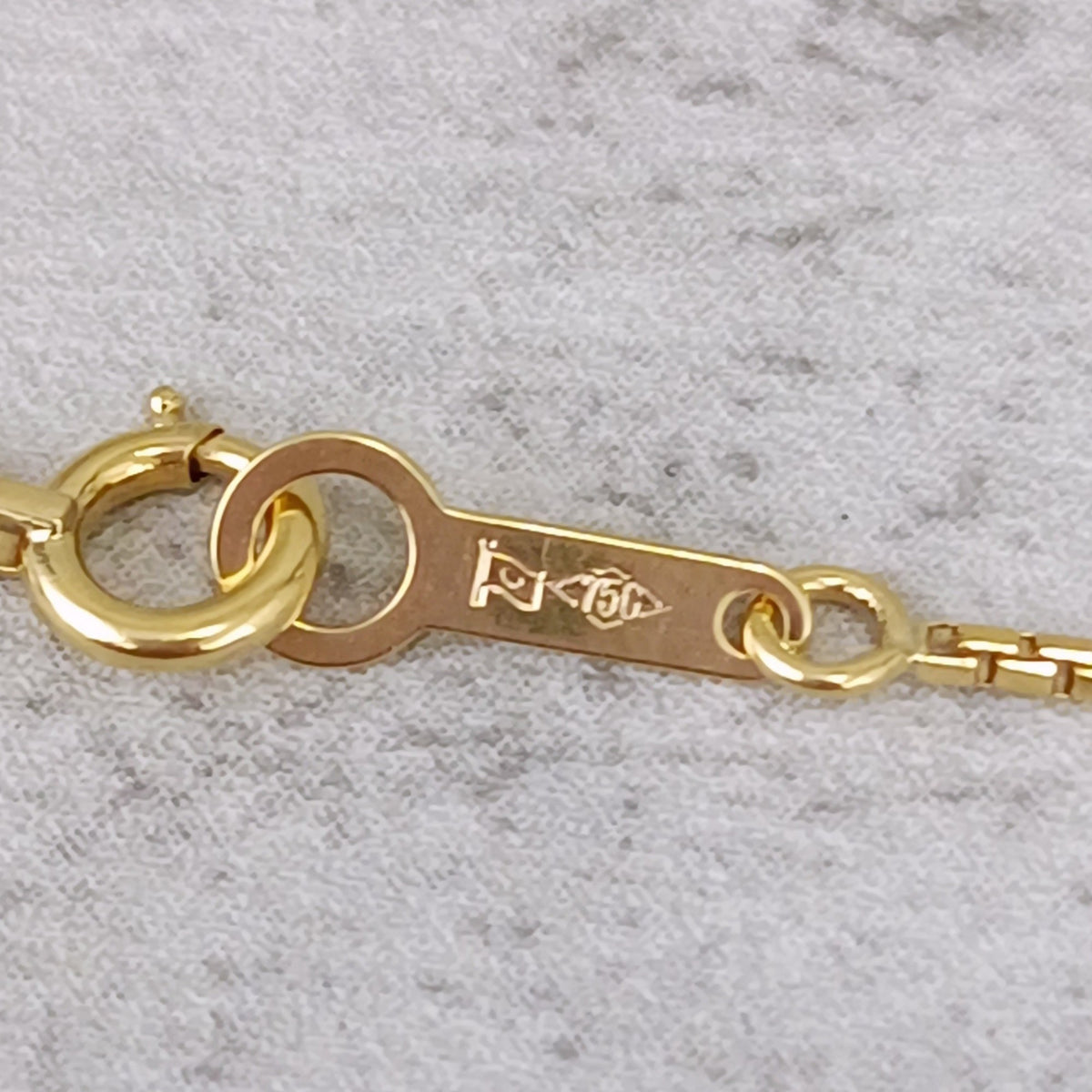 18金 K18 男女兼用 造幣局 ヴェネチアンネックレス 3.5ｇ 40㎝ Z3048