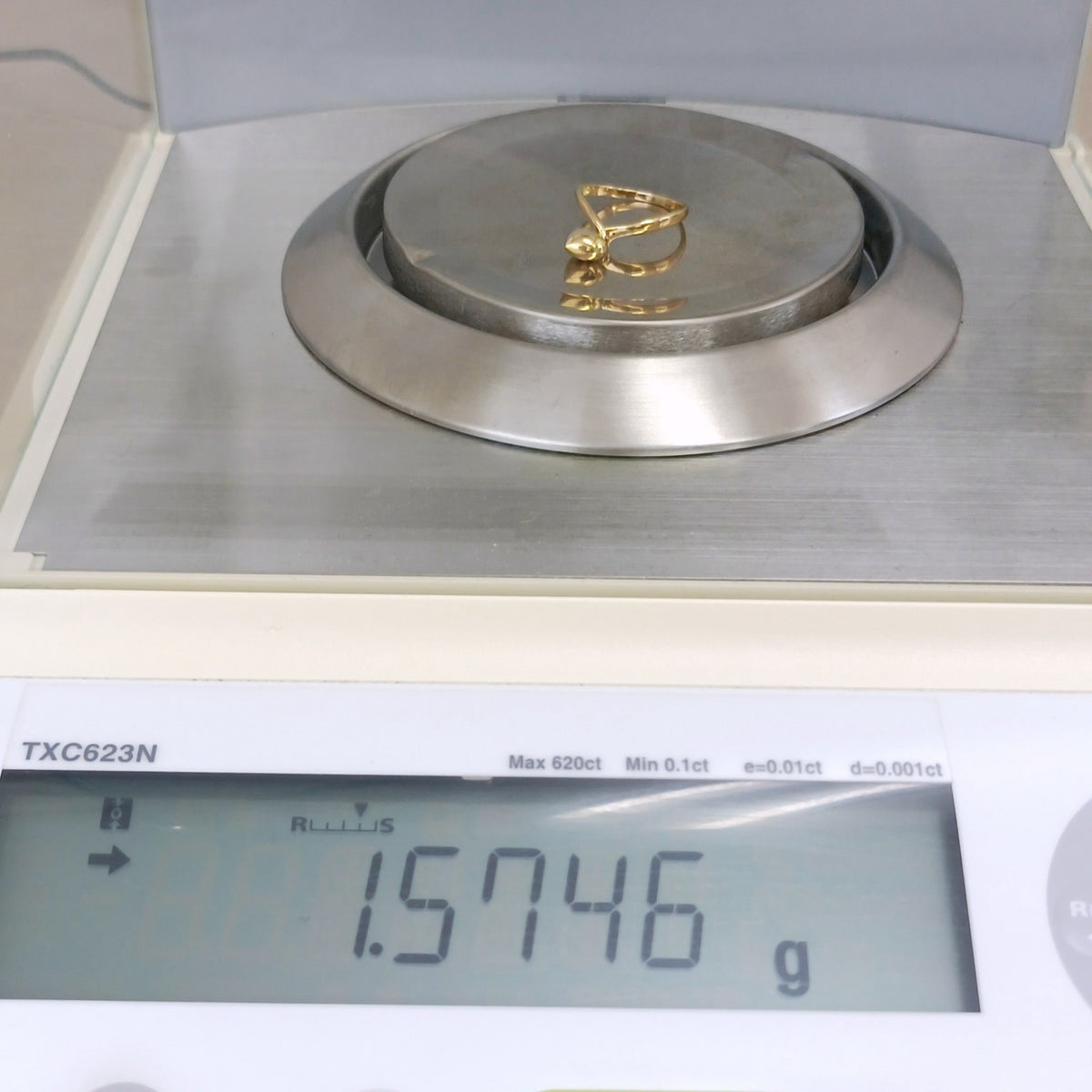 18金 K18 ハート デザインリング 1.57ｇ 12号  Z2347