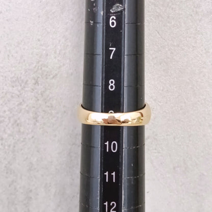 18金 K18 男女兼用 彫金デザインリング 4.51ｇ 9号 Z2949