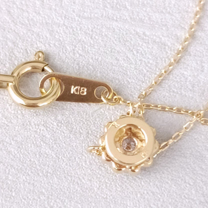 18金 K18  ヴェンドーム ダイヤ ネックレス 1.18ｇ 40㎝ Z2177