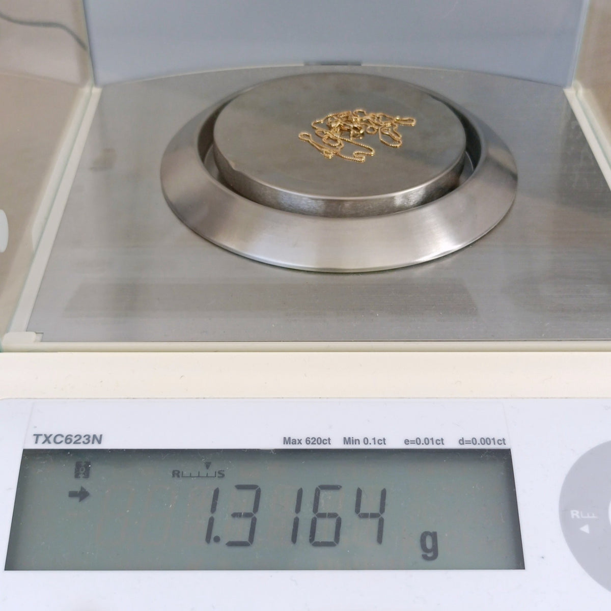 18金 K18 男女兼用 ベネチアンネックレス スライド式アジャスター付き 1.31ｇ 45㎝ Z2247
