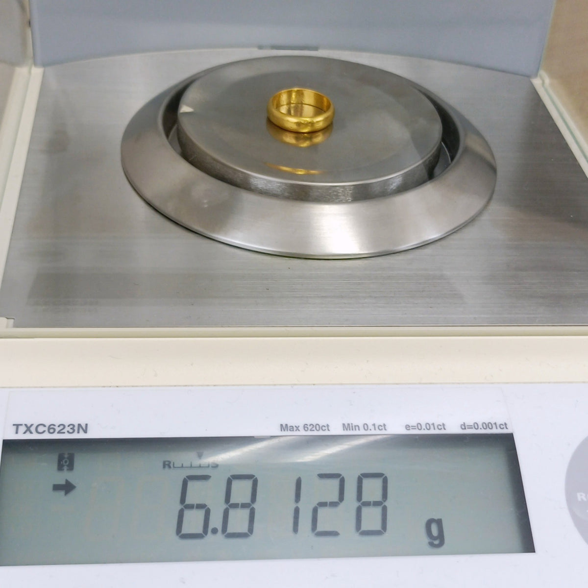 24金 K24 男女兼用 純金 甲丸リング 6.81ｇ 13～14号 Z2597