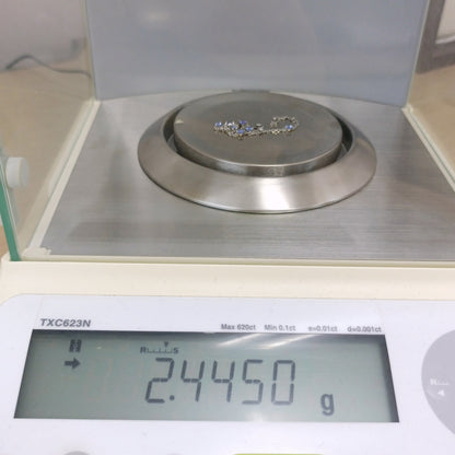 Pt950 プラチナ スタージュエリー プラチナブレス 2.44ｇ 17.5㎝ Z2754