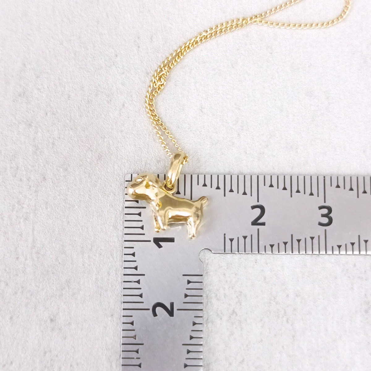 18金 K18 男女兼用 セイコージュエリー 犬 ドックデザインネックレス 3.99ｇ 40.5㎝ Z2285