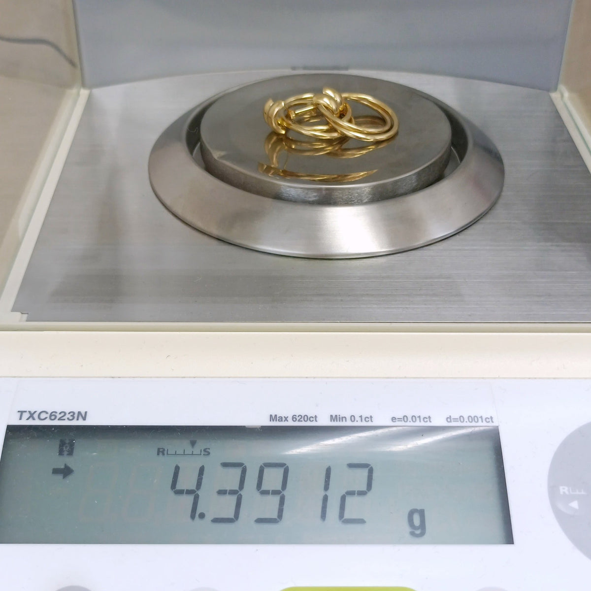 18金 K18 デザインピアス 4.39ｇ Z2293