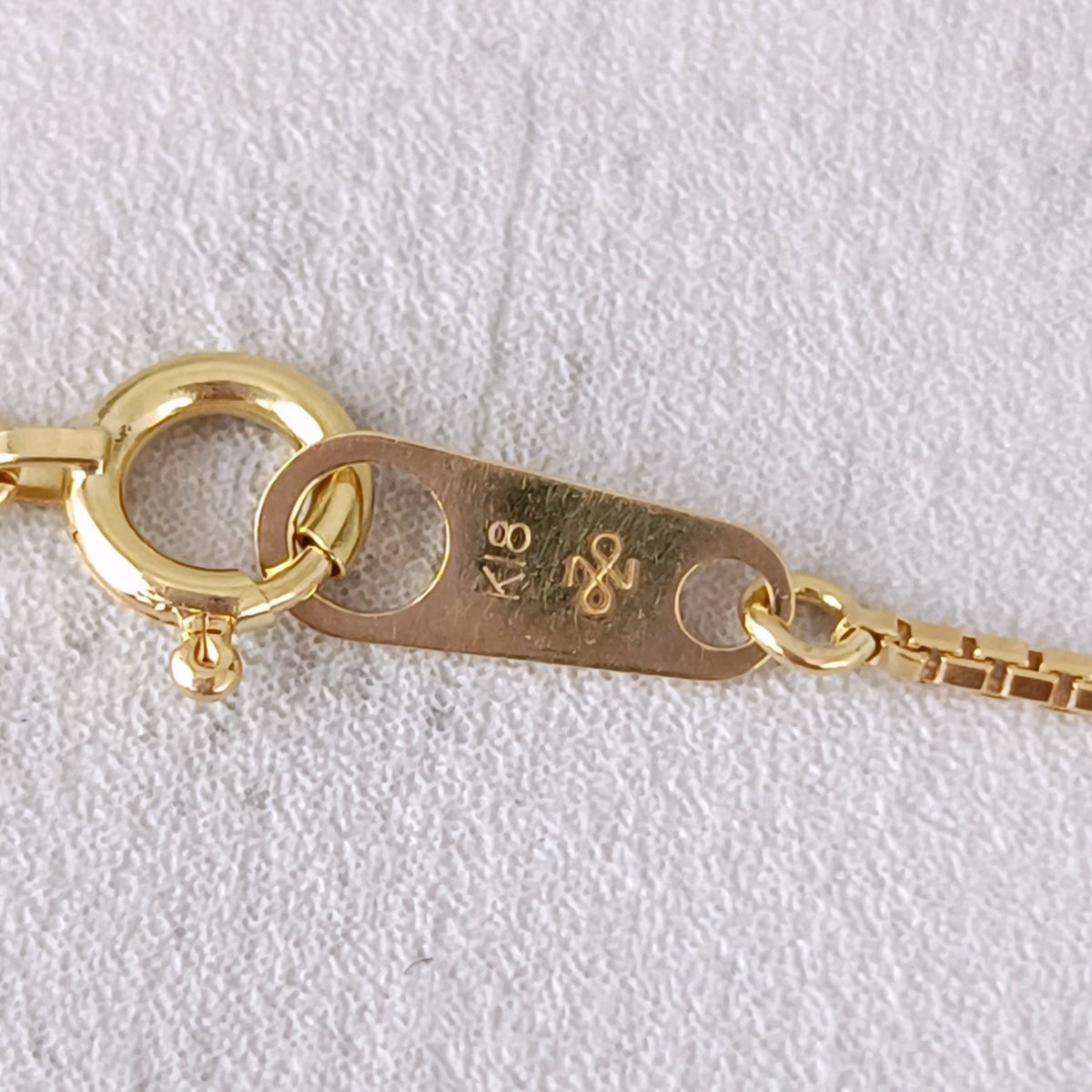 18金 K18 男女兼用 ジュエリーマキ ヴェネチアンネックレス 3.31ｇ 42.5㎝ Z2701
