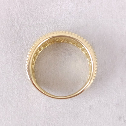 18金 K18 ダイヤ0.23ct デザインリング 7.08ｇ 11～12号 Z2972