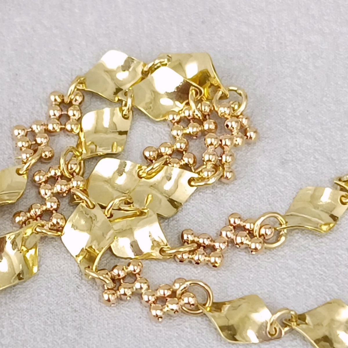18金 K18 男女兼用 デザインブレス 2.42ｇ 18㎝ Z3073