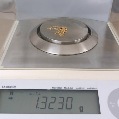 18金 K18 男女兼用 ジュエリーマキ スクリューネックレス 1.32ｇ 40.5㎝ Z2511
