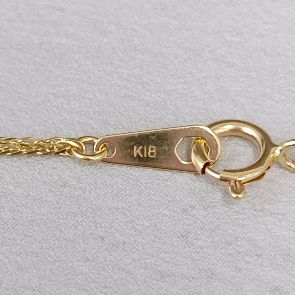 18金 K18 男女兼用 スライド式アジャスター ネックレス 1.82ｇ 50.5㎝ Z2452