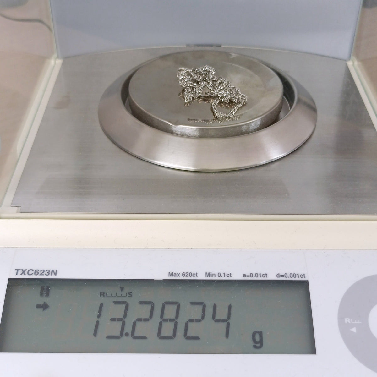 Pt1000 プラチナ 男女兼用 12面トリプル 喜平ネックレス 13.28ｇ 60㎝ Z2188