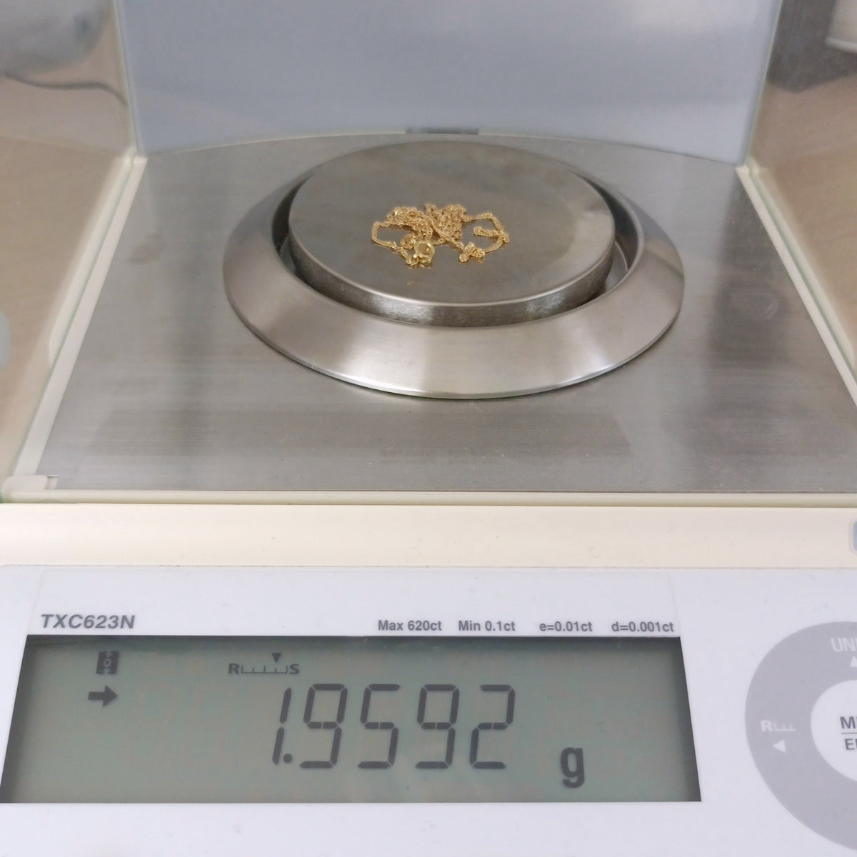18金 K18 男女兼用 ジュエリーマキ スクリューネックレス 1.95ｇ 42㎝ Z2479