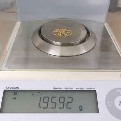 18金 K18 男女兼用 ジュエリーマキ スクリューネックレス 1.95ｇ 42㎝ Z2479