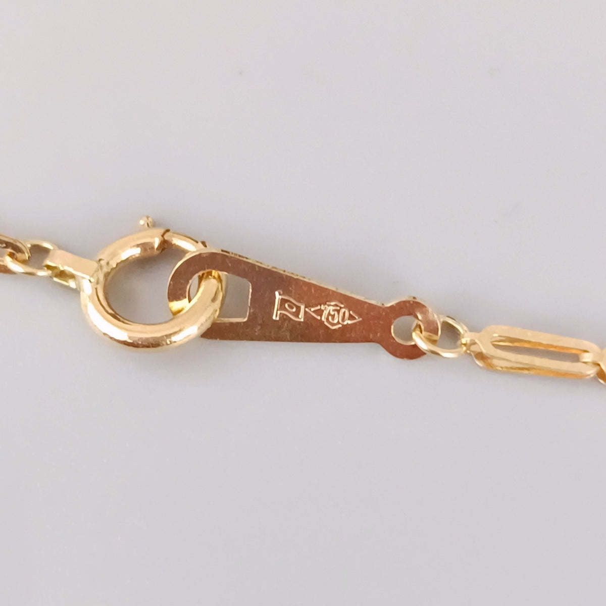 18金 K18 男女兼用 造幣局 デザインネックレス 2.2ｇ 40㎝ Z1832