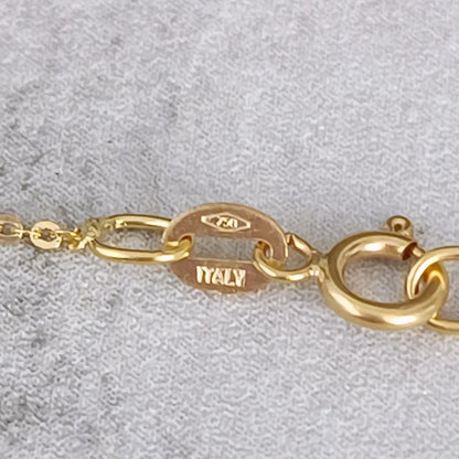 18金 K18 男女兼用 イタリー ネックレス 1.12ｇ 40.5㎝ Z2251