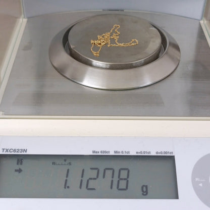18金 K18 男女兼用 スクリューネックレス 1.12ｇ 43㎝ Z2140